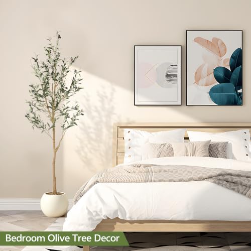 6ft Artificial Olive Tree - Realistic Indoor Faux Plant by Realead