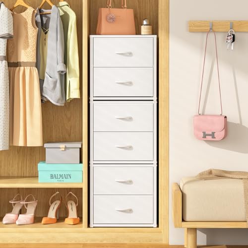 Stackable Storage Drawers Set - Closet Organizer for Clothes, Under Bed, Living Room