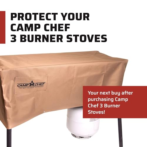 Camp Chef Stove Patio Cover 16-Inch Model - Weather-Resistant Brown