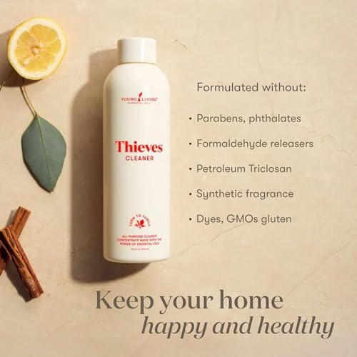 Young Living Thieves Household Cleaner 14.4 oz - Plant-Based Multi-Surface Solution with Essential Oils - Dilutable for Floors, Glass, Counters