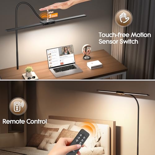 Syrinx Black LED Floor Lamp - 18W, 2000 Lumens, Adjustable Brightness & Color for Living Room & Office