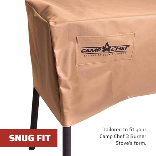 Camp Chef Stove Patio Cover 16-Inch Model - Weather-Resistant Brown