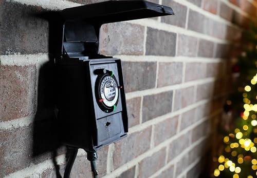 Intermatic Heavy-Duty Outdoor Plug-In Timer 2 ON/2 OFF, Weatherproof, 15A
