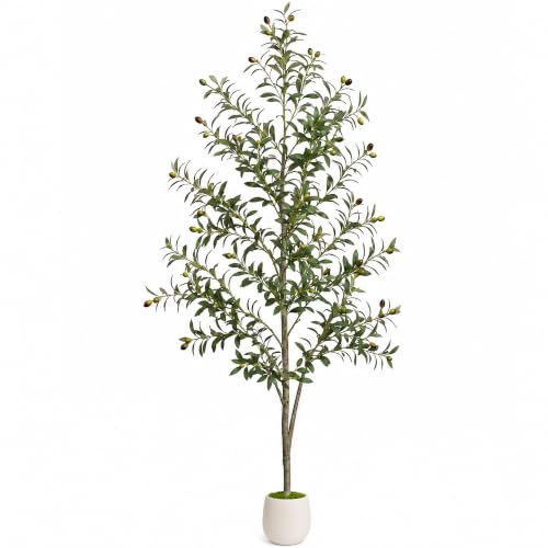 6FT Faux Olive Tree - Realistic Artificial Plant for Living Room & Bedroom