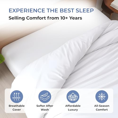 Kotton Culture White King Duvet Cover 100% Egyptian Cotton 600 Thread Count
