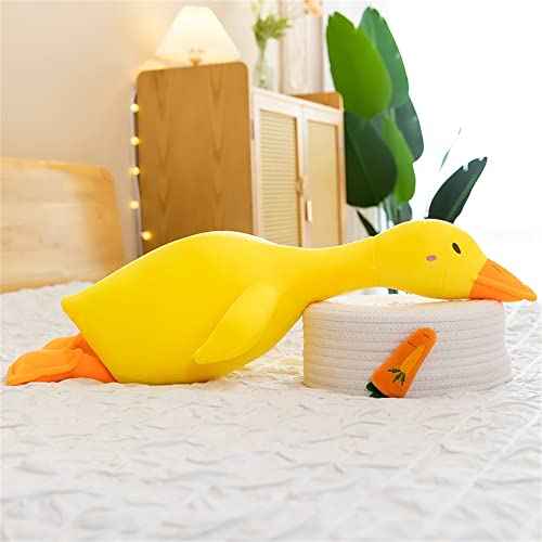 kewo Duck Plush Pillow Stuffed Animal Toy, Cute Giant Goose Plush Duck Stuffed Animal,Super Soft Hugging Pillow for Kids Bedding (Yellow,25.5 in)¡¦
