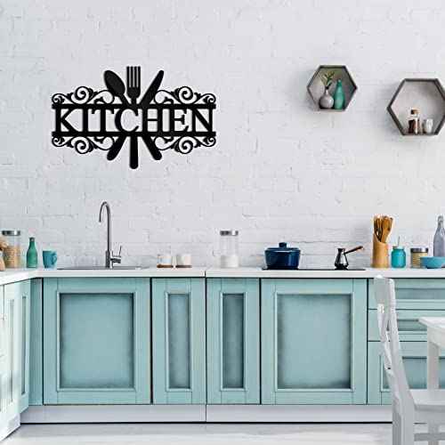 Spakon Wall Stickers for Kitchen Acrylic Decals Kitchen Wall Decorations 3D Mirror Decor for Dining Room Home(Black)