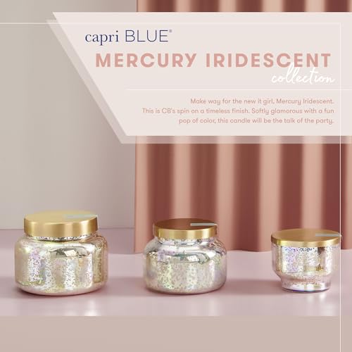 Capri Blue Volcano Reed Diffuser Set with Iridescent Glass Bottle - Home Fragrance