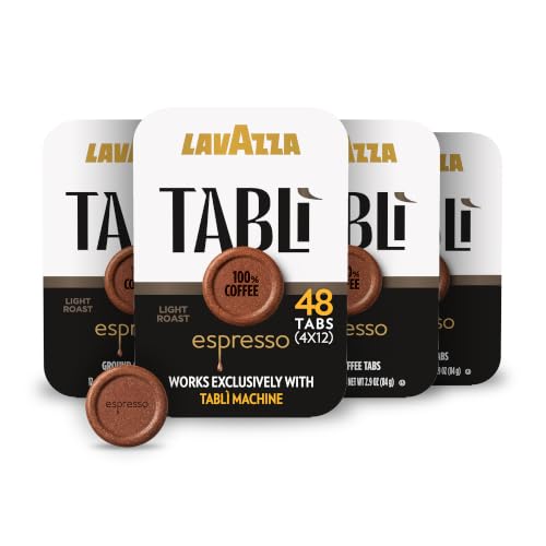 Lavazza Espresso Tabs for Tablì Machines Light Roast 100% Arabica 48 Count