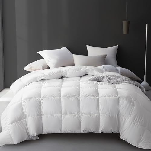 All Season King Size Goose Feather Down Fiber Comforter - Hotel Grand