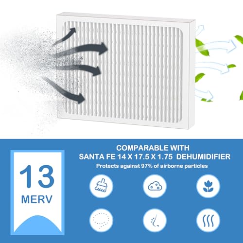 Dehumidifier Filter Replacement 14 x 17.5 x 1.75 MERV 13 for Santa Fe & Honeywell - 2 Pack Variation 1