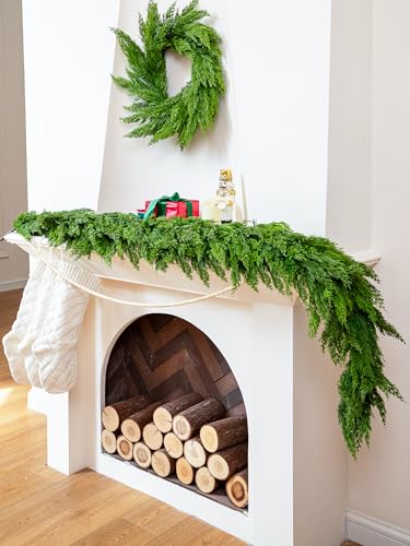 5FT Artificial Cypress Garland Christmas Decor – Green Moon