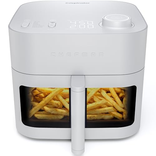 Chefman 6-in-1 Air Fryer with 8 Qt Capacity - Concrete, TurboFry Pro Technology