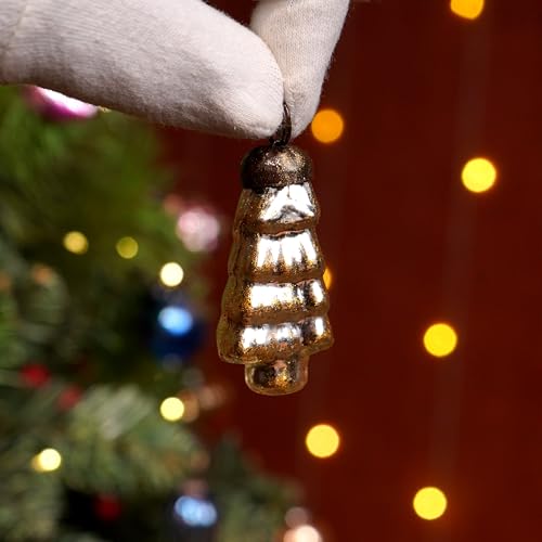 IndianShelf Retro Multi 1.25 Inch 25 Pieces Vintage Glass Christmas Tree Ornaments