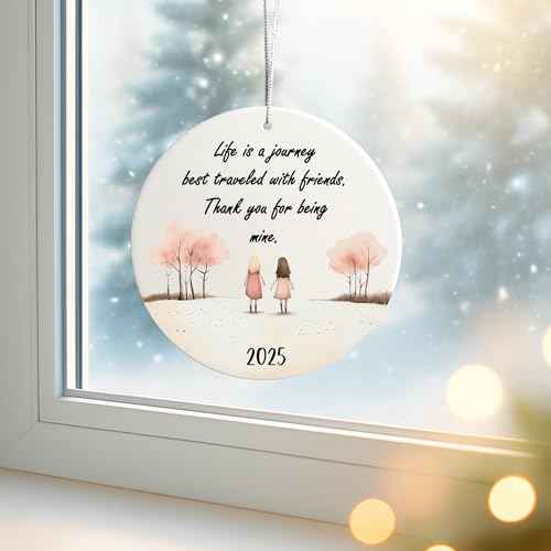 Friendship Ornament, for Women, Christmas Ornaments, Friend Ornaments for Women, Gift for Friends, Friend Ornament (2 Girls Friendship)