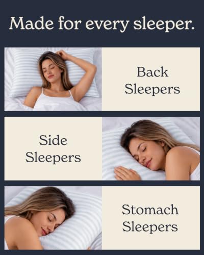 Beckham Hotel Collection Queen Size Adjustable Cooling Pillow with Down Alternative Fill