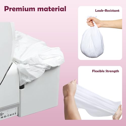 100PCS Trash Bags for Popur X5 Self-Cleaning Cat Litter Box – 7-Day Odor Control