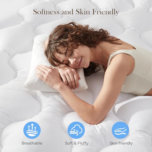 Twin Memory Foam Mattress Topper 3 Inch for Back Pain Relief - Breathable & Non-Slip