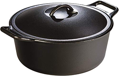 7 Qt Pre-Seasoned Cast Iron Dutch Oven with Lid - Lodge BOLD
