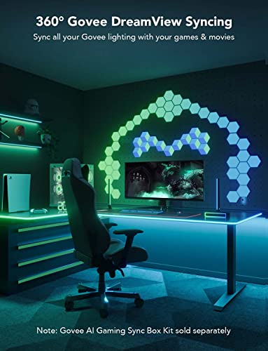 Govee RGBIC LED Neon Rope Lights, 10ft Gaming Lights for Desks