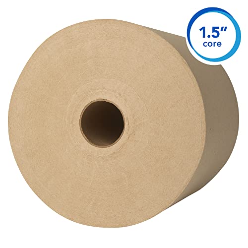 Scott Professional Hard Roll Paper Towels - 800 Feet x 12 Rolls - Recycled Fiber, Absorbent, Bulk Commercial Towels