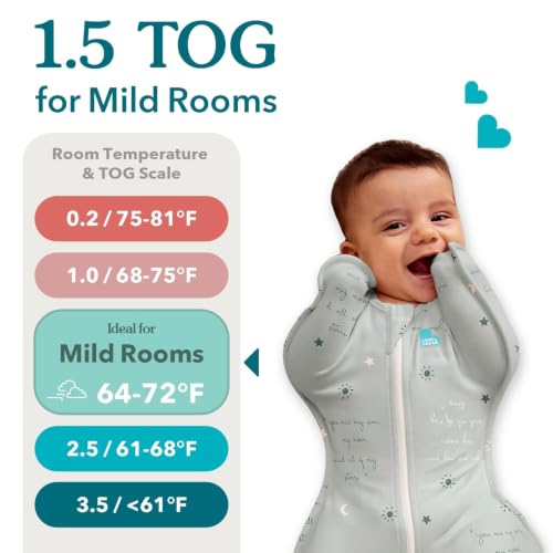 Baby Sleep Sack - Love to Dream Swaddle Up, 1.5 TOG, Small, Olive
