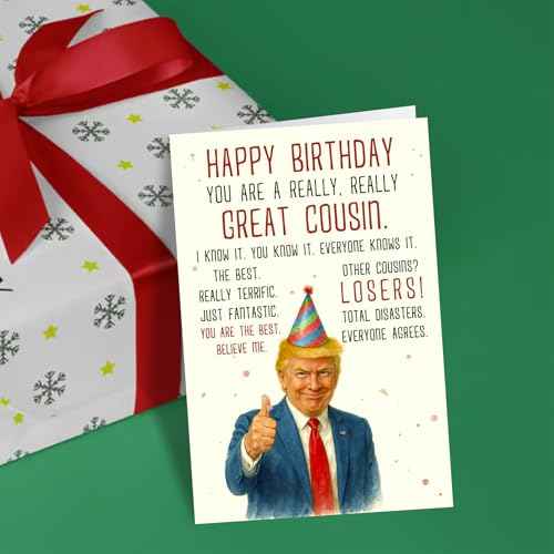 Birthday Card for Cousin, Humor Cousin Greeting Cards on Christmas, Birthday, Mothers Day, Heartfelt Message for Women from Niece Nephew, Decorations for Woman, Premium Quality