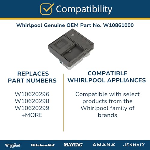 Whirlpool W10861000 Detergent Dispenser - OEM Replacement Part for Laundry Machine - Variation of THIS Listing