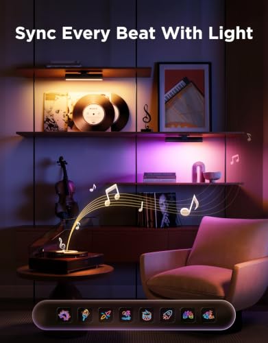 Govee Smart RGBICWW TV Light Bar for Living Room & Gaming - Black - Segmented Color & App Control