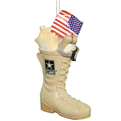 U.S. Army Flag & Icon Christmas Ornament - Patriotic Holiday Decor