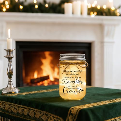 Birthday Gifts for Daughter from Mom Dad, Mason Jar Light Night -