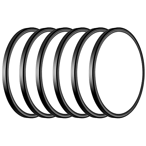 LED Flush Mount Ceiling Light 12 Inch, Super Slim 3200lm 5000K - Black 6 Pack