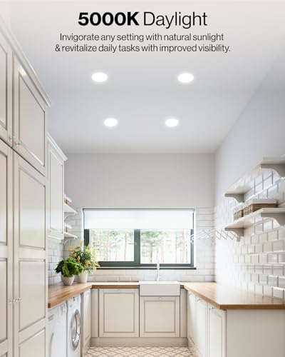 Sunco 4 Pack 6 Inch Retrofit LED Recessed Lights 13W=120W 3000K