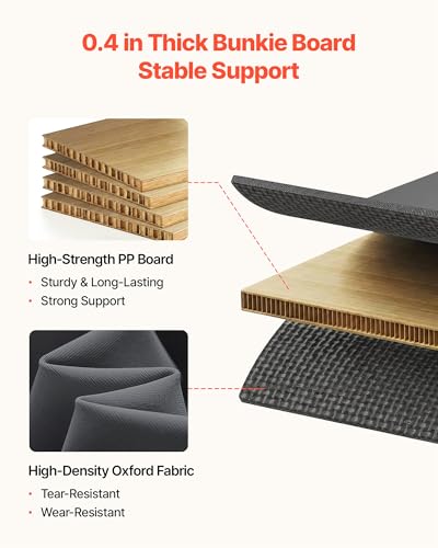 Queen Size Foldable Bunkie Board for Mattress Support, Anti-Sag, 80.3x60.2 in