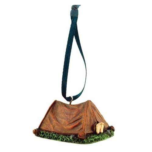Camping Tent Figurine Ornament, 2-inch, Hanging Tree Decoration by Home Collection