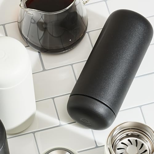 Fellow Carter Move Ceramic Lined Travel Mug 16 oz - Matte Black, Leak-Proof Lid