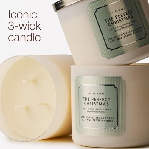 Bath & Body Works 3-Wick Candle, The Perfect Christmas Scent, 2 Pack