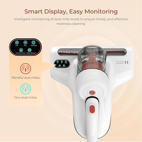 JIGOO J200 Mattress Vacuum Corded - Deep Clean & Sanitize Bed & Fabric