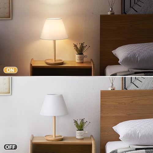 White Small Lamp Shades Set of 2 - 5.5" Top x 10" Bottom x 6.6" High, Fabric Replacement for Bedside & Wall Sconces - Variation: White