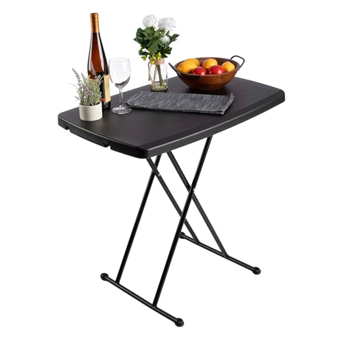 Lavish Home Indoor & Outdoor Portable Folding Table, Black, 2.5ft