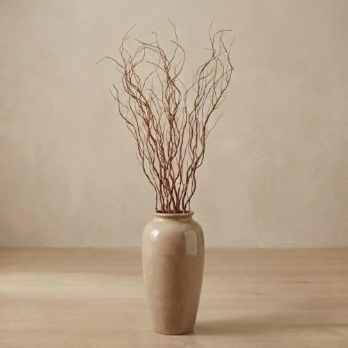 Natural Dried Willow Branches - 12 Pcs, 38 Inches for Rustic Decor, Floral Arrangements & Weddings - Variation: Natural / 38 Inches
