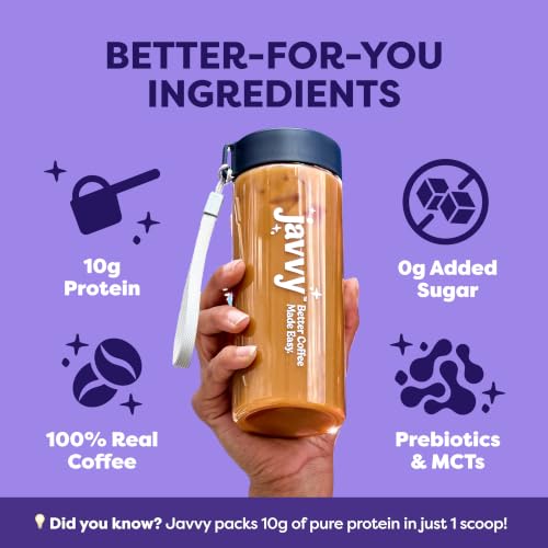 Javy Protein Coffee Caramel Latte 1-Pack, Cold Brew & Iced Coffee Mix