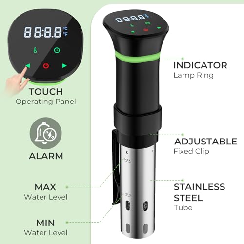 1000W Sous Vide Cooker Immersion Circulator with Recipe Control