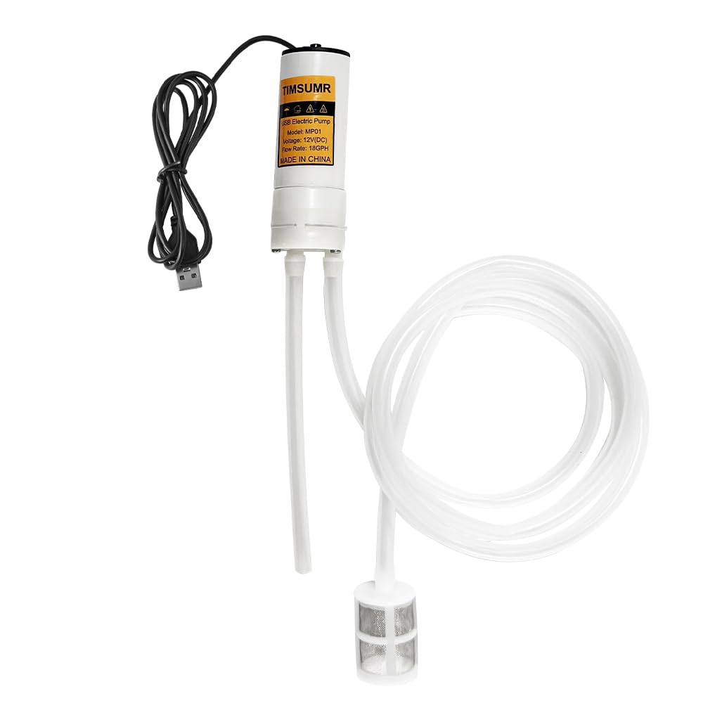 Portable USB Electric auto siphon Self Priming Beer Transfer Pump Kit,Food Grade Pump for Home Brew Beer,Wine, Beverages and Kombucha,bottling 2L/min No Mess Leak,6.5 Feet hose