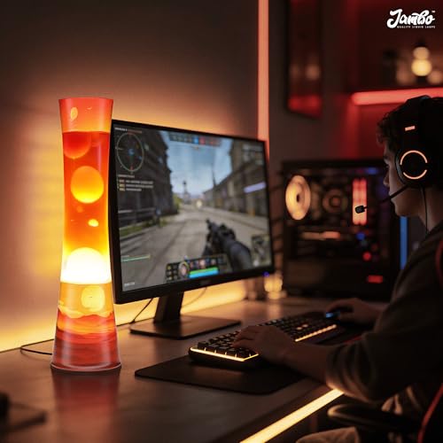JAMBO Sunset Motion Lamp - 15.5-Inch Relaxing Nightlight & Home Decor