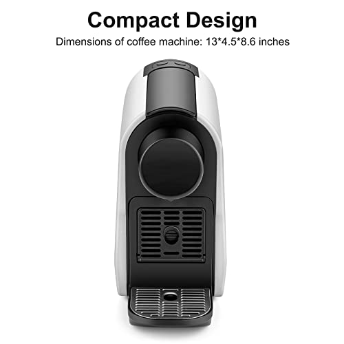 Beanglass Mini Espresso Machine White Compatible with Nespresso Original Pods
