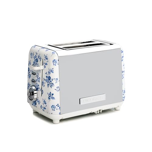 Laura Ashley China Rose 2-Slice Wide Slot Toaster – Elegant Kitchen Appliance