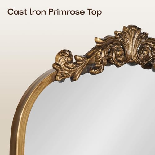 USHOWER Vintage Gold Mirror 24x36 Inch Antique Baroque Wall Mirror