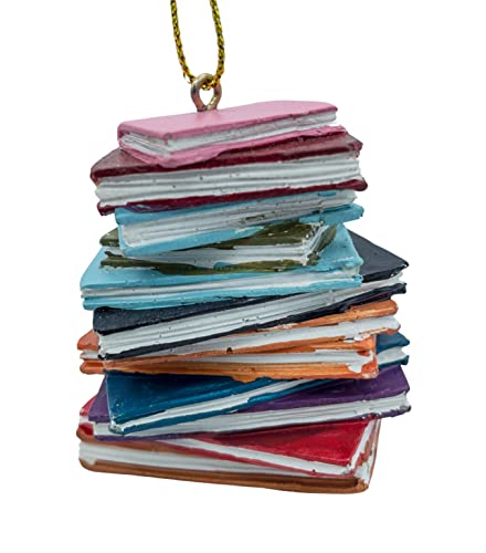 Christmas Book Stack Ornament - Teacher & Book Lover Holiday Decor