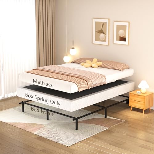 YORTHEN Queen Box Spring 7 Inch Heavy Duty Metal Foundation - Easy Assembly